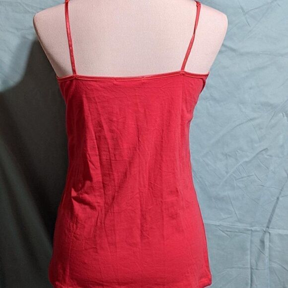 🆕NWT BRIGHT PINK FEMME BY TRESICS ADJUSTABLE SPAGHETTI STRAP TANK - LARGE - Picture 3 of 6
